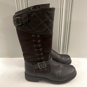 Girls Brown Riding Boots Size 12